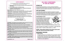 Electro-Medical - Model PRO - PA STD - Advantage Standard Pocket Aneroid Sphygmomanometer - Brochure