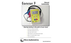 Earscan - Model 3 - Manual Audiometer (ES3M) - Brochure