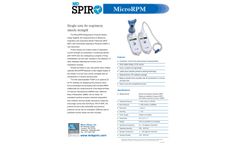 MDSpiro MicroRPM - Model RPM01 - Respiratory Pressure Meter - Brochure