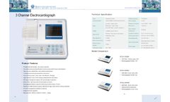 Medeco - Model Me3303b - 3 Channel Record Electrocardiograph - Brochure