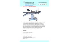Medeco - Model ECOH006-D - Electric Operating Table- Brochure