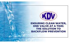 Ensuring Clean Water, One Valve at a Time: The Solution to Backflow Prevention