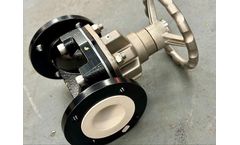 DN80 ETFE Lined Weir Type Diaphragm Valves at KDV Flow Australia Testing Bay