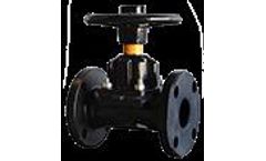 KDV- Straight Through type Diaphragm Valves - Rubber Lined