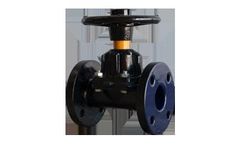 KDV- Straight Through type Diaphragm Valves - Glass Lined