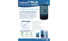 EmbraceTALK - Talking Blood Glucose Meter - Datasheet