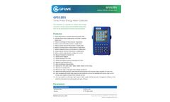 Gfuve - Model GF312D1 - Handheld Three Phase Energy Meter Calibrator - Brochure