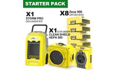 Alorair - Model Pro pack - Commercial Dehumidifier, Air Movers And Scrubber Commercial Water Damage Restoration Equipment Package