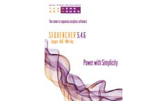 Sequencher - Model 5.4.6 - Next-Generation DNA Sequencing (NGS) Software - Brochure