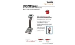 Tanita - Model MC-980Uplus - Multi Frequency Segmental Body Composition Analyzer - Brochure