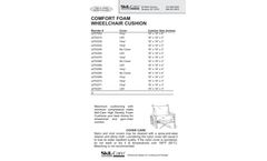 Skil-Care - Comfort Foam Wheelchair Cushion - Brochure