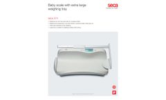 seca - Model 374 - Baby Scale with Extra Large Weighing Tray Datasheet