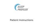 Sleep Profiler - Patient Instructions - Video