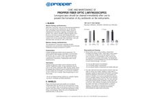 Propper Miller - Fiber Optic Laryngoscope Blades - Brochure
