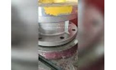 Stainless steel flanged butterfly valve pressure test - Video