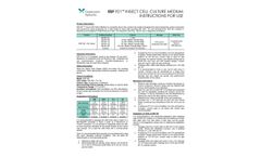 ESF 921 Insect Cell Culture Medium Instructions for Use - Manual