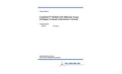 CytoSelect - Model CBA-052 - 48-Well Cell Adhesion Assay, Collagen I Datasheet