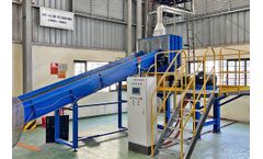 GD5 Shear Shredder Used in Pouch Battery Recycling Project