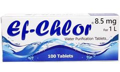Ef-Chlor - Model 8.5 Mg - Water Purification Tablets for 1 Litres Water