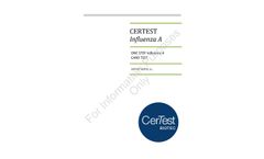 CerTest - Influenza A Card Test Kit Instructions Sheet