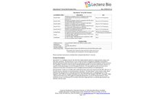 Lectenz Bio - Model GlycoSense - Array Kit Datasheet