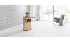 Model Somero - The Sturdy Bedside Cabinet With A Variable-Height Overbed Table
