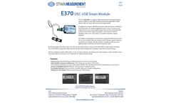 Model E370 DSC - USB Strain Module - Datasheet