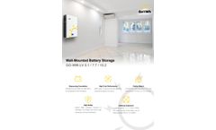 GoKWh - Model GO-WM-LV 5.1 - 51.2V 100Ah 5.1kWh Wall-Mounted Battery Energy Storage System - Brochure