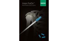 Inion FixOn - Biocomposite Suture Anchor - Brochure