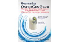 OsteoGen Plugs Brochure