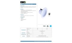LightingX - Model DK4-10W/8/827-D-120-W/B - 4 Inch - 10W Downlight Kit - Brochure