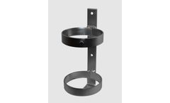 FWF - Model 1120 - Wall Mountable Oxygen Cylinder Rack for One D or E (4.38 Inch DIA) Oxygen Cylinder