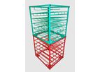 FWF - Model 6544D - Layered Horizontal Stacking Rack with Door for 25 D/E Cylinders