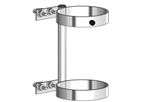 FWF - Model 2115W - Walker Mountable Oxygen Rack for an M6 Style (3.20 Inch DIA) Oxygen Cylinder (2115W)