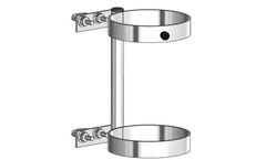 FWF - Model 2115W - Walker Mountable Oxygen Rack for an M6 Style (3.20 Inch DIA) Oxygen Cylinder (2115W)