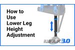 iWALK3.0 Support - How to Use Lower Leg Height Adjustment - Video