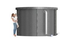 Aquamate - Model CA5000 - 5,000 Gallon Rainwater Collection Tank