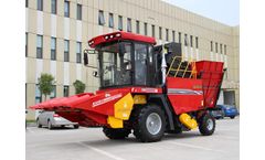 Boyo - Model 4YZ-3C - Corn Combine with Corn Stalk Cutting, Corn Peeling, Corn Stalk Grinding