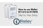 How to use iReliev`s TENS EMS System - Video