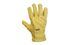 Yellow Leather Driver Gloves (Lobo) - Cowhide Leather