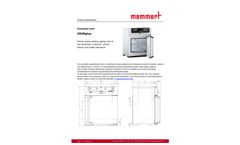 Memmert - Model UN30plus - Universal Oven Datasheet