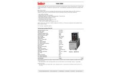 Huber - Model KISS-205B - 5L Capacity Heating Circulator - Brochure