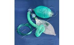 HEMC - Model 70-557 - C Resuscitator, Silicon With Mask Extension Tube