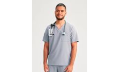 Care+Wear - Mens 2-Pocket V-Neck Scrub Top