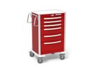 Model UXRLA-333669-RED - 6-Drawer X-Tall Emergency Cart