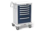 Model UTGSA-333369-DKB - 6-Drawer Tall Anesthesia Cart