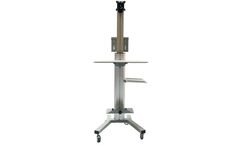 MSEC - Model MS3C-TELE-PC1601 - Rolling Telemedicine Computer Stand with Printer Shelf