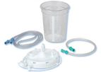 MSEC - Model 30744DNYDMD - 1500cc Medical Suction Canister, Stem Lid, with Tubing