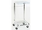 Mid Central - Model MCM-2010 - Square Chrome Hamper with Lid