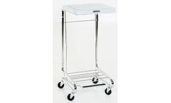 Mid Central - Model MCM-2010 - Square Chrome Hamper with Lid